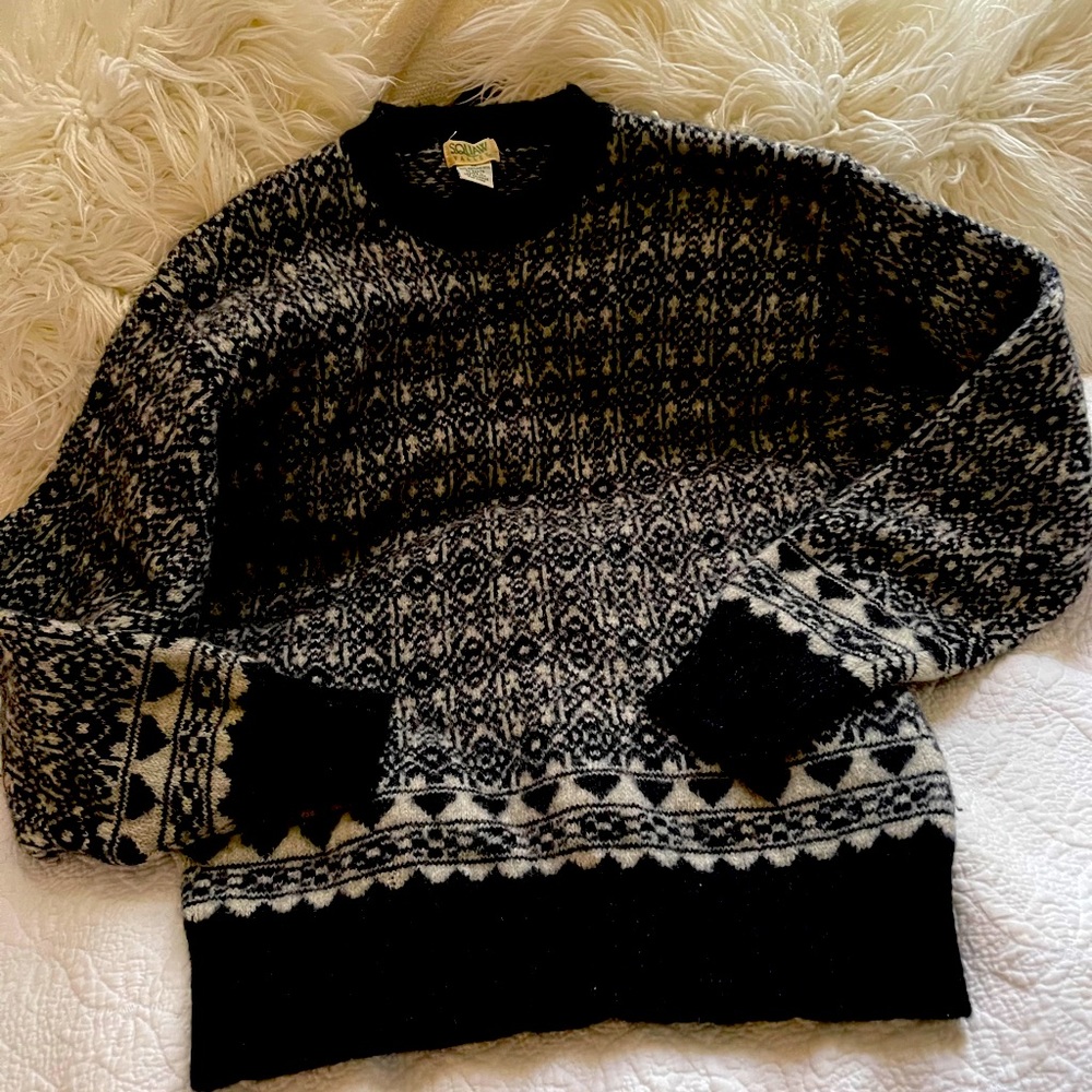 SHETLAND WOOL SWEATER M